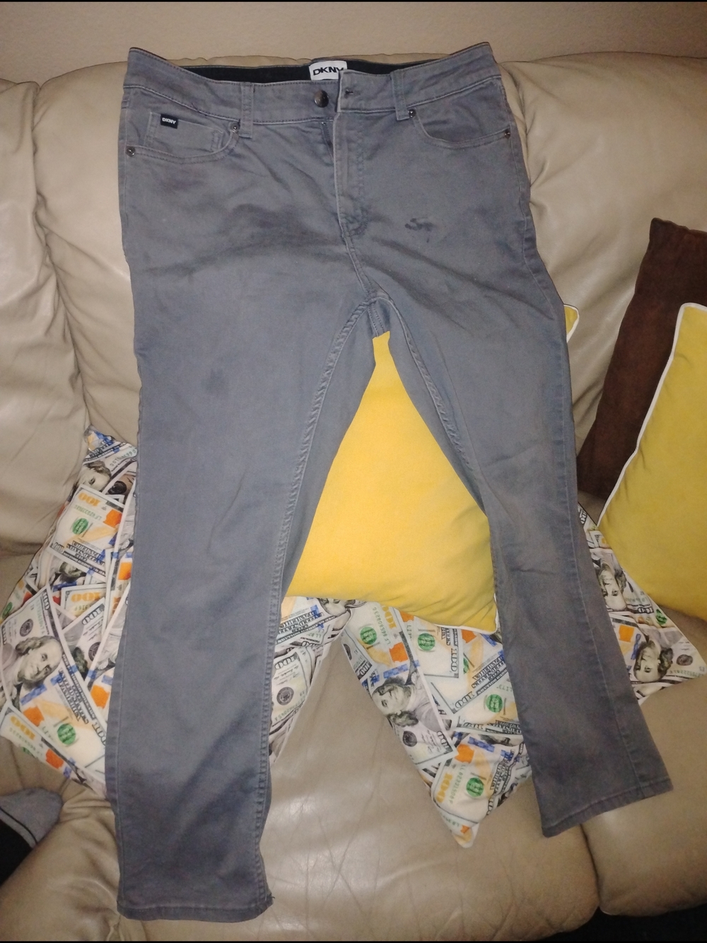 DKNY Men’s Slim Gray Jeans - Modern Slim Fit